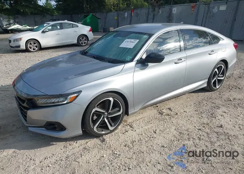2021 Honda Accord Sport z USA, uszkodzony, nr VIN 1HGCV1F32MA083518